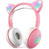 Mozos KID DOG Draadloze hoofdtelefoon voor kinderen, roze