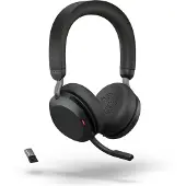 Jabra Evolve2 MS TEAMS 75 Casque de Bureau Sans Fil USB-A Noir