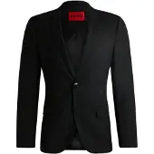 HUGO Super slim fit colbert van scheerwolmix, model 'ARTIM204X'
