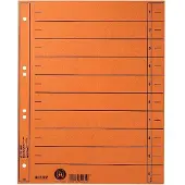 Leitz Staffeltabblad Karton - Beschrijfbare Tabs, 2/4-rings - Voor Ordners en Ringbanden - Oranje