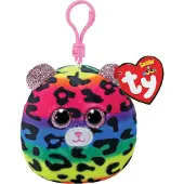 TY Squish a Boo Clips Knuffel Luipaard Dotty 8 cm