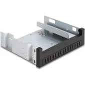 DeLOCK 2x 5,25'' slim drive of 1x 5,25'' slim drive + 1x 2,5''/3,5'' HDD/SSD naar 5,25'' slot montage frame / zwart