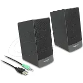 DeLOCK 27001 2.0 PC-luidsprekers Kabelgebonden 3 W Zwart