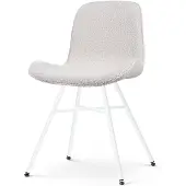Nolon Eetkamerstoel Noa-Fé bouclé | teddystof beige 52.5x82.5x54 cm eetkamerstoelen | NADUVI