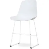 Nolon Barstoel Nino-Pip | kunststof wit 44.5x100.5x51.5 cm barkrukken | NADUVI