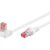 Pro Netwerkkabel | Cat6 S/FTP | 3 meter (1x Haaks, Wit)