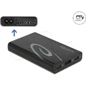 DeLOCK 41453 USB-oplader USB-C, USB-A USB PD Zwart Thuis USB Power Delivery (USB-PD), Overstroombeveiliging, Snellader