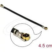 DeLOCK MHF 4L (v) - MHF 4L (v) kabel - Micro Coax (1,13 mm) - 50 Ohm / zwart - 0,05 meter