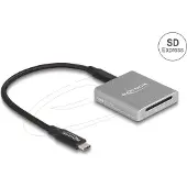 DeLOCK USB Type-C Card Reader for SD Express (SD 7.1) memory cards