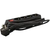 VB Extend Stekkerdoos | TCD 4V + RA 3 meter 3x1.5mm² zwart + schakelaar