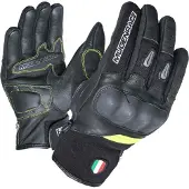 MUGENRACE Neo Kort Zwart Neon Gele Handschoenen Maat 3XL
