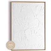 Reinders - Flowers Schilderij - 70 x 50 cm - Wit