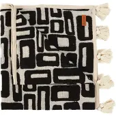 Bazar Bizar The Aztec Bed Throw - Natural Black