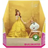 BULLYLAND 13436 – Speelfiguren Disney Belle & Madame Pottine – levensecht en detailrijk vormgegeven – ideaal als taartfiguur, decoratie of betoverend cadeau voor kinderen vanaf 3 jaar