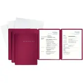 Pagna sollicitatie-set map - A4 - karton - rood