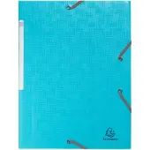 Exacompta 24x Elastomap met 3 flappen gerecycled polypropyleen Pop'N Co - Geassorteerd - 55990E
