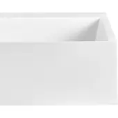 Beliani QUENKO - Wastafel - Wit - 90 x 46 cm - Mineraalgietwerk