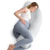 BOTC Zwangerschapskussen - Zijslaapkussen - Body Pillow - Kussen XL - Donkergrijs