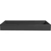Beliani QUENKO - Wastafel - Zwart - 90 x 46 cm - Mineraalgietwerk