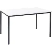 MCW Bureau Braila, vergadertafel bureautafel seminarietafel, 120x80cm MDF ~ wit