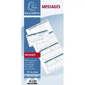 Exacompta 5x Notitieboekje 29,7x14,8cm - telefoonboodschappen (4 per blad) - 50 bladen dupli zelfkopiërend - - 13290E
