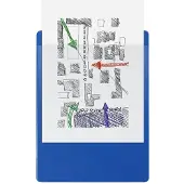 Exacompta 10x Klemplaat met insteektas - 23x32cm voor A4 - Blauw - 19292E