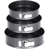 Elitehoff Scharniervormpannen - - E-8013 - 24/26/28 cm - Antiaanbaklaag - Set van 3