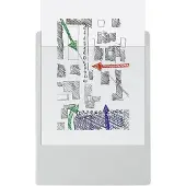 Exacompta 10x Klemplaat met insteektas - 23x32cm voor A4 - Wit - 19296E