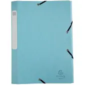 Exacompta Aquarel Archiefdoos 18560E A4 Gewafeld karton Elastiek 25 (B) x 2,5 (D) x 33 (H) cm Kleurenassortiment 25 mm 10 Stuks
