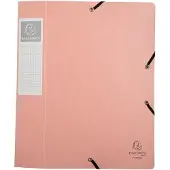 Exacompta Aquarel Archiefdoos 16460E A4 Gewafeld karton Elastiek 24,5 (B) x 0,3 (D) x 32,5 (H) cm Kleurenassortiment 60 mm 10 Stuks