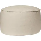 Ferm Living Aun Poef Ø80 Cm - Zitzakken & poefs Biologisch Katoen Offwhite - 1104270867