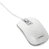 Gembird 4-knops optische muis, USB, wit/zilver