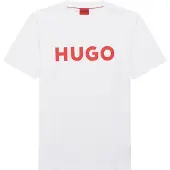 HUGO Shirt 'Dulivio' rood / wit