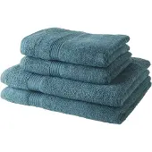 TODAY 4-delig oceaanblauw handdoeken set