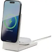 Native Union Rise 2in1 Wireless Charger for iPhone and Airpods - Sandstone - MagSafe - Qi2 - 15W
