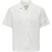 Only & Sons Overhemd 'ONSAron' wit