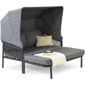 Garden Point Berno metalen tuinstoel antraciet