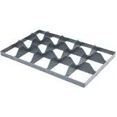 HorecaTraders Euronormkrat | Separator | Kunststof | 15 Vakken | Onderin | Per 5 stuks