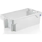 HorecaTraders Witte Stapelbare viskrat 60 liter