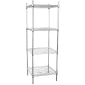 Vogue Voorraadrek met 4 schappen 183x61x61cm