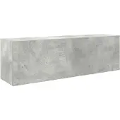 vidaXL Badkast met grijze afwerking, 100x25x30 cm, van houtvezel