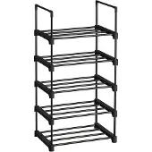 Mazazu - Schoenenrek - Opslagkast - Metaal - Zwart - 45x30x89.5