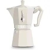 Bialetti Italiaans koffiezetapparaat Moka Exclusive Beige met 6 kopjes