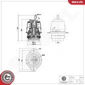 ESEN SKV 75SKV068 Motorsteunlager