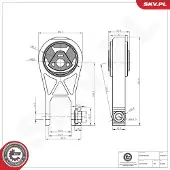 ESEN SKV 75SKV073 Motorsteunlager