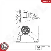 ESEN SKV 75SKV104 Motorsteunlager