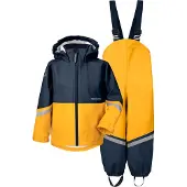 Didriksons Regenkleding m. Bretellen - Waterman - Haver Yellow/N - - 130 - Regenkleding