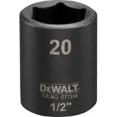 DeWalt DT7538 Krachtdop 1/2" kort | 20mm