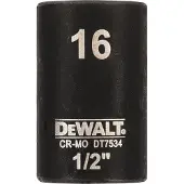 DeWalt DT7534 Krachtdop 1/2" kort | 16mm