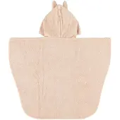 Trixie Poncho - Mrs. Rabbit - 100% Biologisch Katoen - Badcape Kind met Capuchon - Met Leuke Details